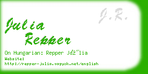 julia repper business card